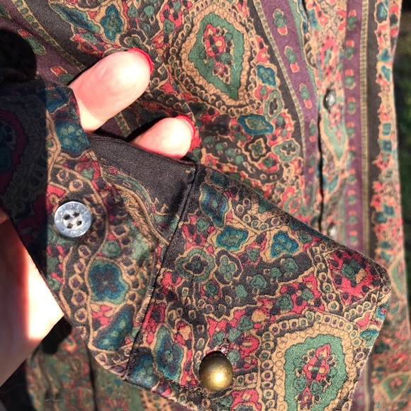 Lauren Ralph Lauren Vintage Button Front Blouse - Picture 7 of 9